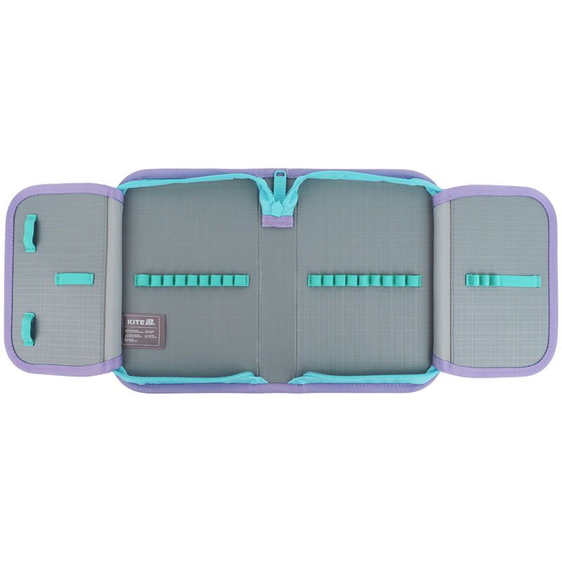 Пенал с наполнением Kite Awesome K25-622H-5, 1 отделение, 2 отвоврота