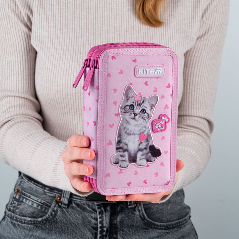 Пенал без наполнения Kite Studio Pets SP25-623, 2 отделения
