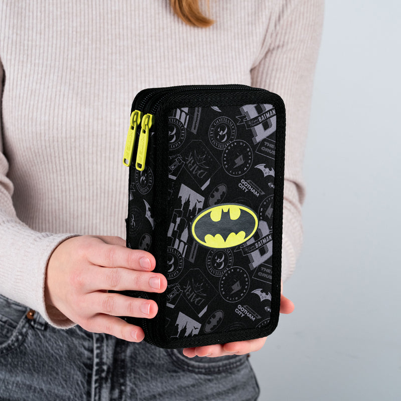 Пенал без наполнения Kite DC Batman DC25-623, 2 отделения