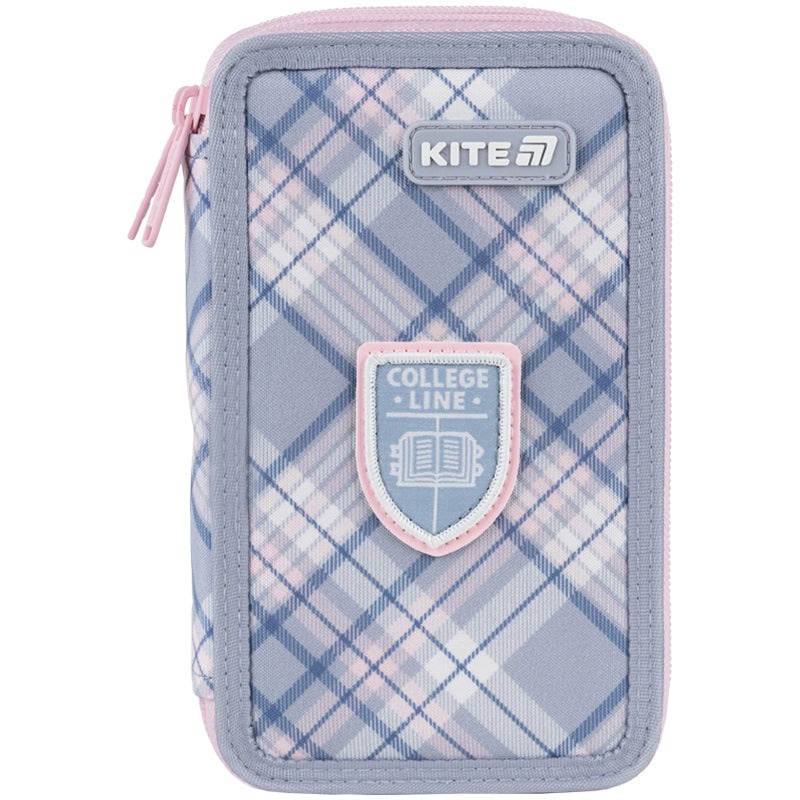 Пенал без наполнения Kite College Line Girl K25-623-1, 2 отделения