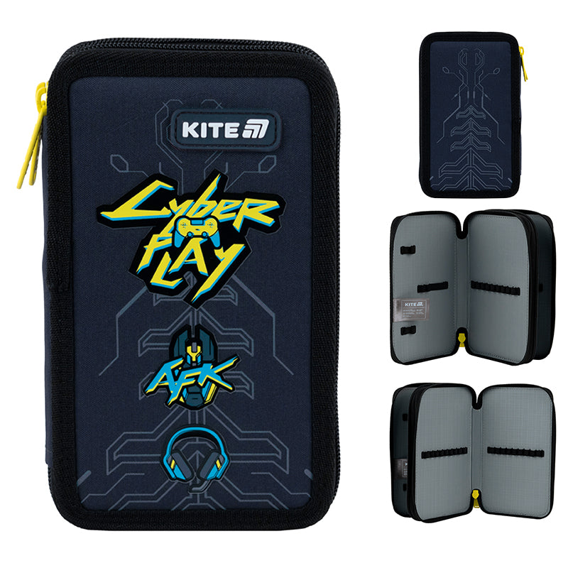 Пенал без наполнения Kite Cyber K25-623-4, 2 отделения
