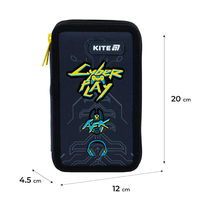 Пенал без наполнения Kite Cyber K25-623-4, 2 отделения