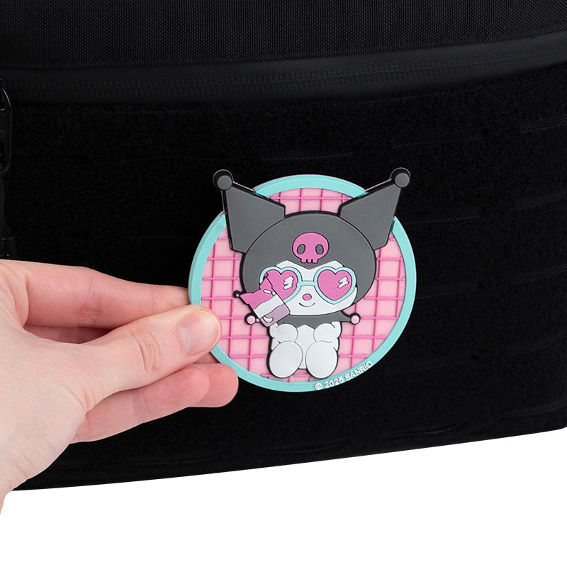 Набор бейдж на липучке и подвеска Kite Kuromi HK25-3010-2, 2 шт.