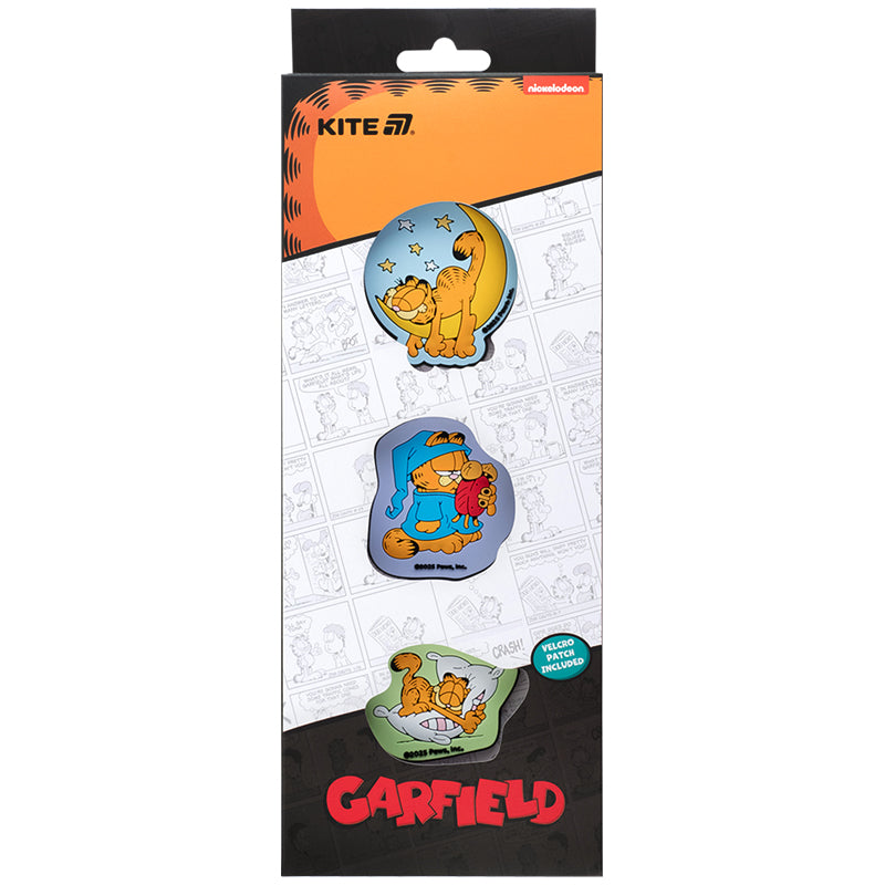 Набір бейджів на липучці Kite Garfield GF25-3012 , 3 шт.