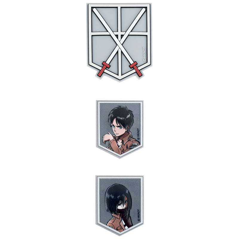 Набор бейджев на липучке Kite Attack on Titan AT25-3012, 3 шт.