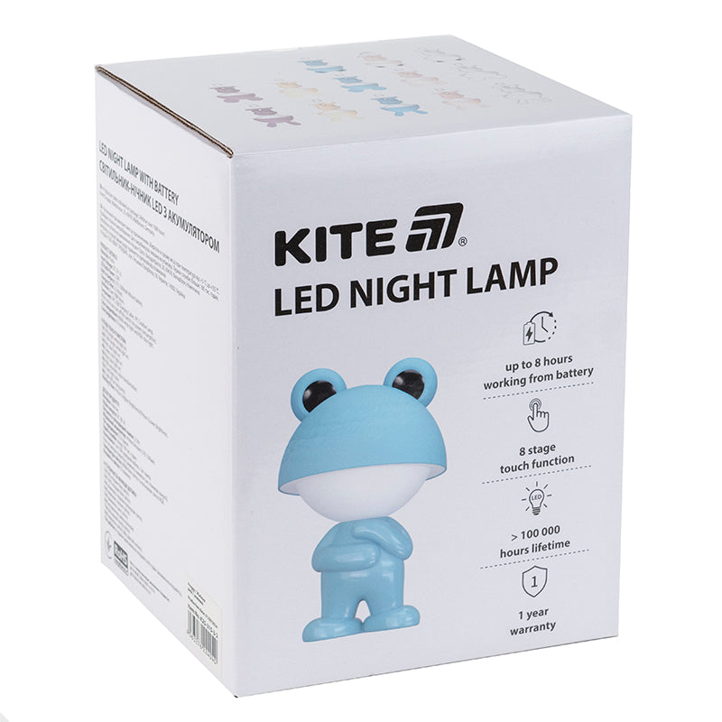 Светильник-ночник LED с аккумулятором Dreamy Mouse Kite K25-315-2-3, голубой