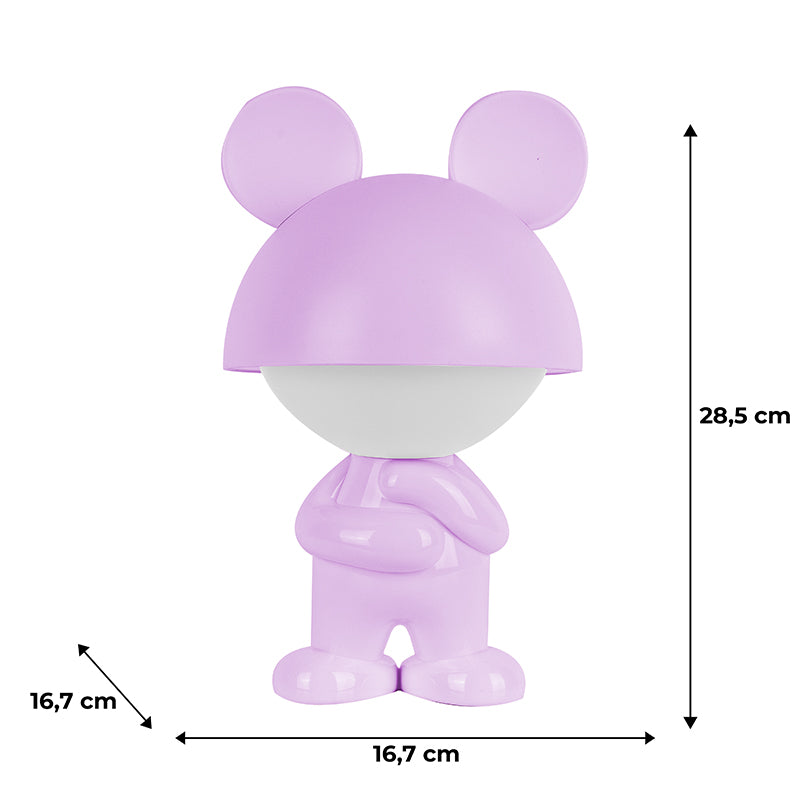 Светильник-ночник LED с аккумулятором Dreamy Mouse Kite K25-315-2-5, фиолетовый