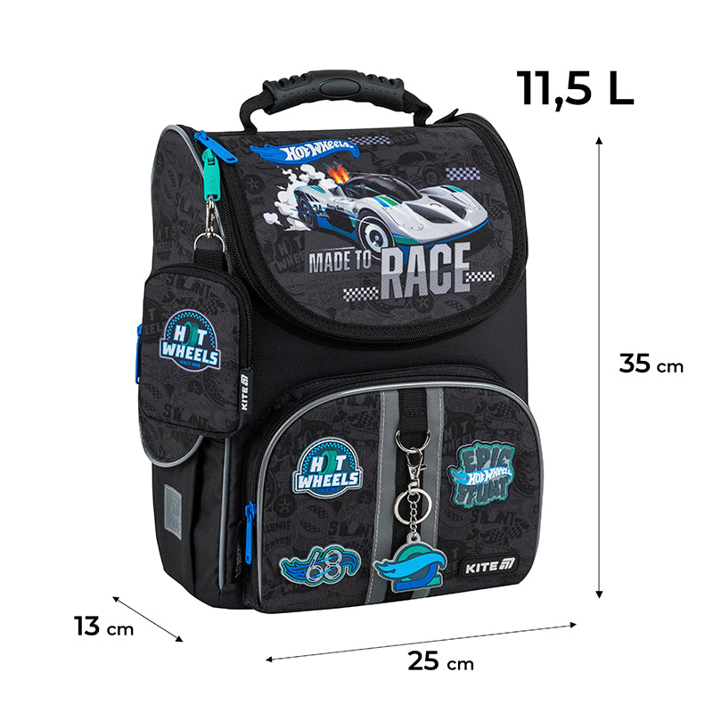 Школьный набор Kite Education Hot Wheels SET_HW25-501S (рюкзак, пенал, сумка)