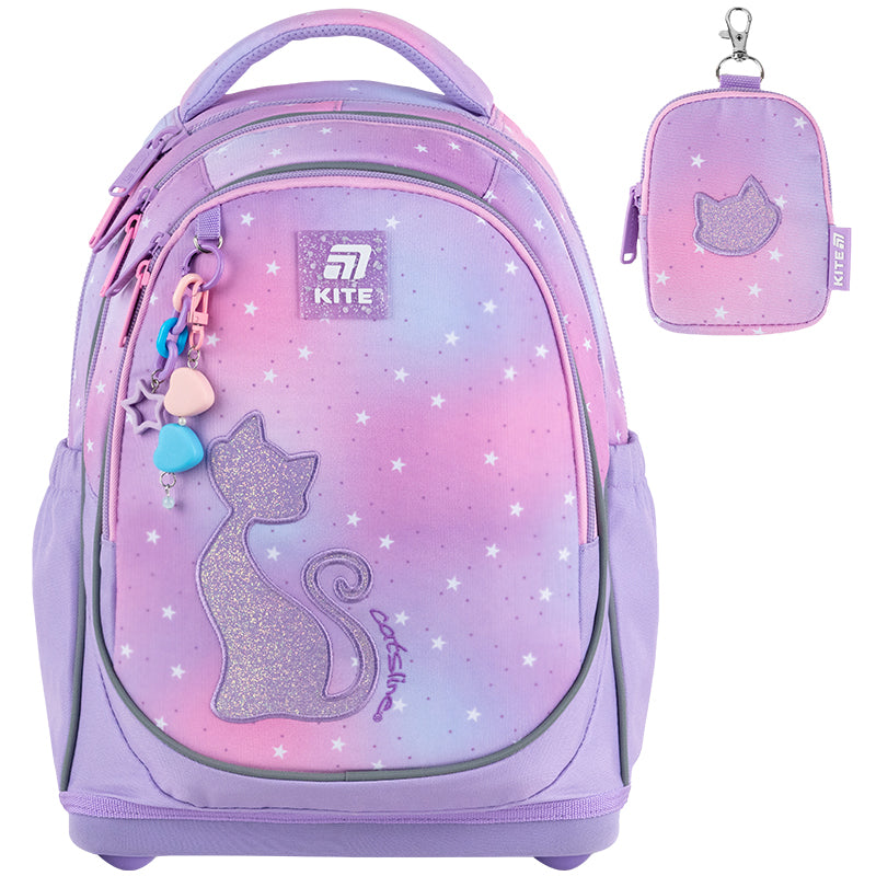 Школьный набор Kite Education Catsline SET_K25-724S-2 (рюкзак, пенал, сумка)
