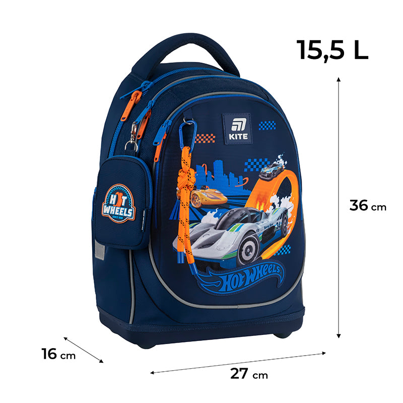 Школьный набор Kite Education Hot Wheels SET_HW25-724S (рюкзак, пенал, сумка)