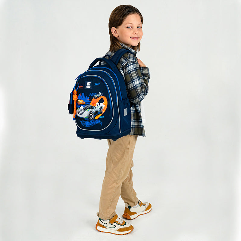 Школьный набор Kite Education Hot Wheels SET_HW25-724S (рюкзак, пенал, сумка)