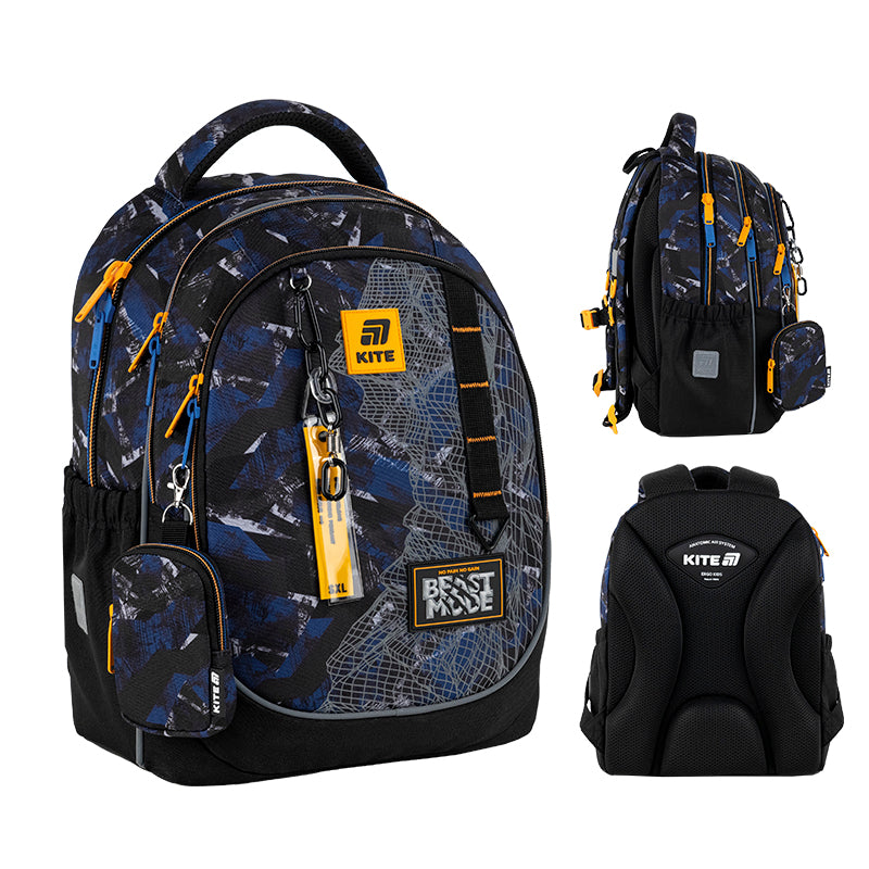 Школьный набор Kite Education Beast Mode SET_K25-700M-4 (рюкзак, пенал, сумка)