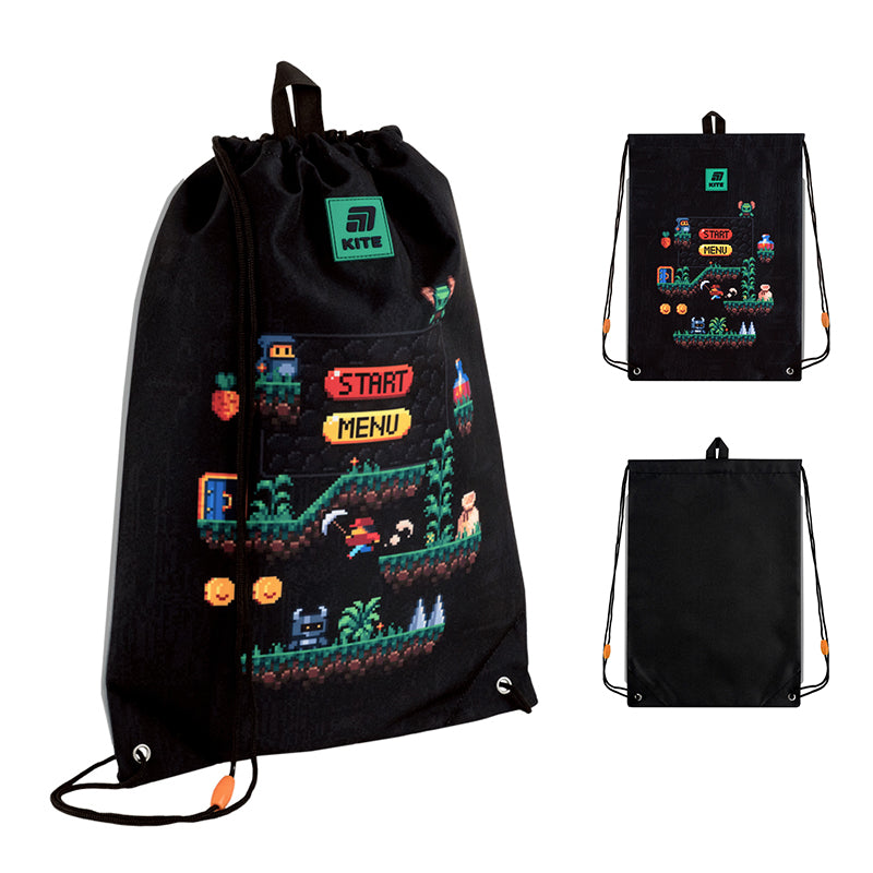 Школьный набор Kite Education Pixel Game SET_K25-555S-4 (рюкзак, пенал, сумка)