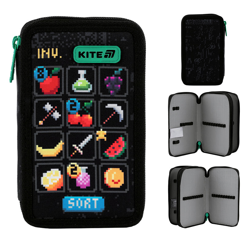 Школьный набор Kite Education Pixel Game SET_K25-555S-4 (рюкзак, пенал, сумка)