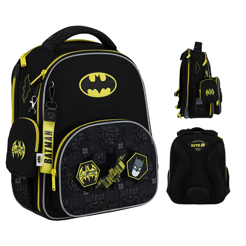 Школьный набор Kite Education DC Batman SET_DC25-556M (рюкзак, пенал, сумка)
