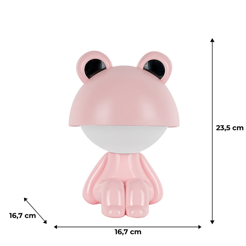 Светильник-ночник LED с аккумулятором Cute Froggy Kite K25-316-3-2, розовый