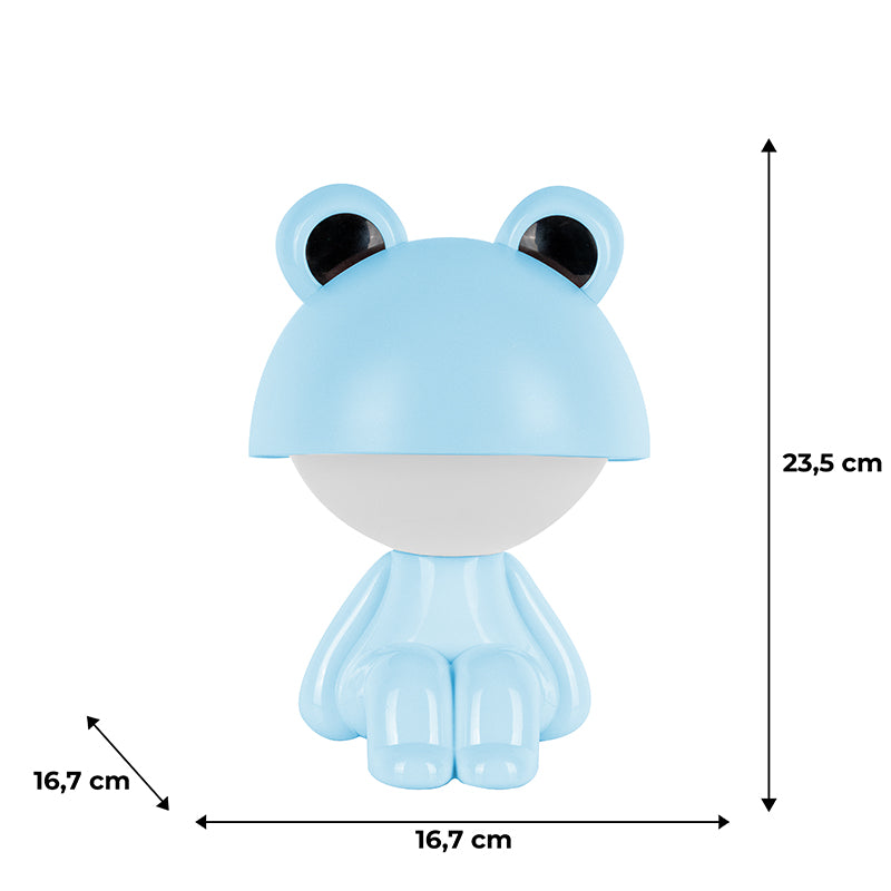 Светильник-ночник LED с аккумулятором Cute Froggy Kite K25-316-3-3, голубой