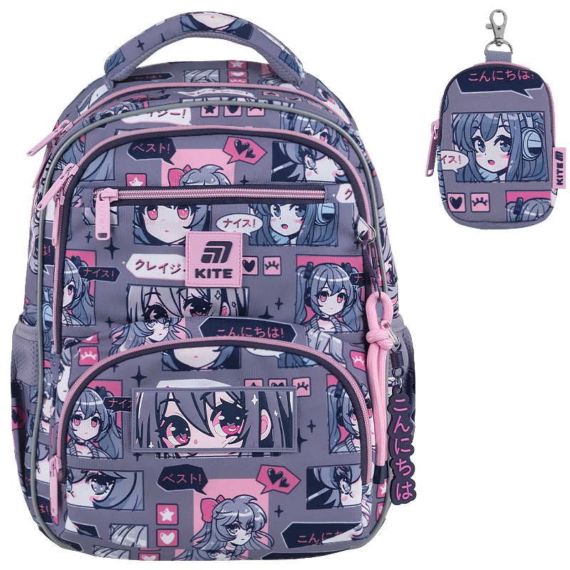 Школьный набор Kite Education Anime Girl SET_K25-773M-5 (рюкзак, пенал, сумка)