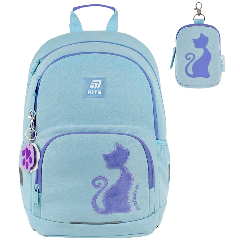 Школьный набор Kite Education Catsline SET_K25-585M-1 (рюкзак, пенал, сумка)