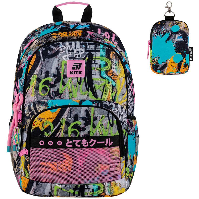 Школьный набор Kite Education Street Art SET_K25-585M-3 (рюкзак, пенал, сумка)