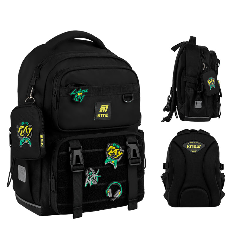 Школьный набор Kite Education CyberGame  SET_K25-1022M-2 (рюкзак, пенал, сумка)