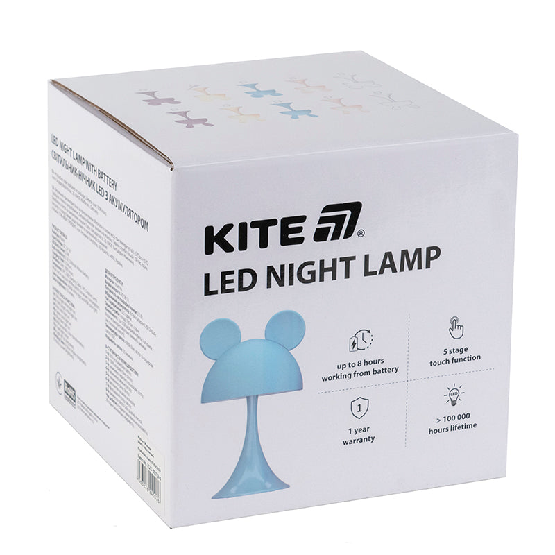 Светильник-ночник LED с аккумулятором Simple Mouse Kite K25-317-2-1, белый
