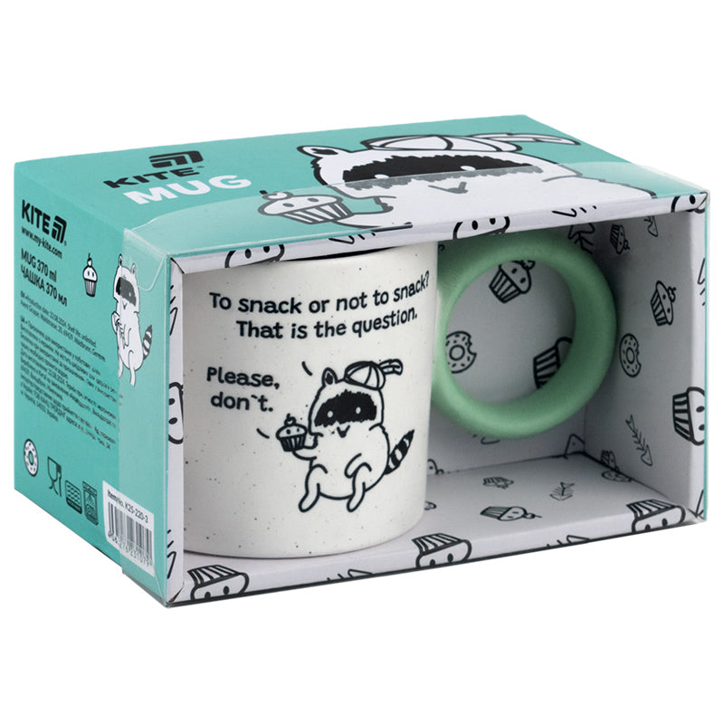 Чашка Kite Cupcake racoon K25-220-3, 370 мл