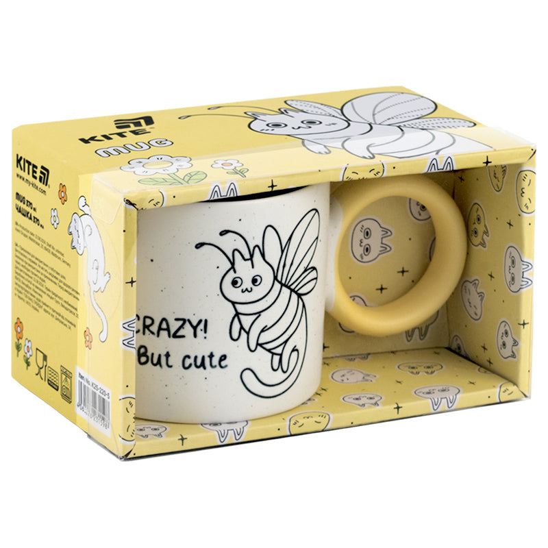 Чашка Kite Crazy cat K25-220-5, 370 мл