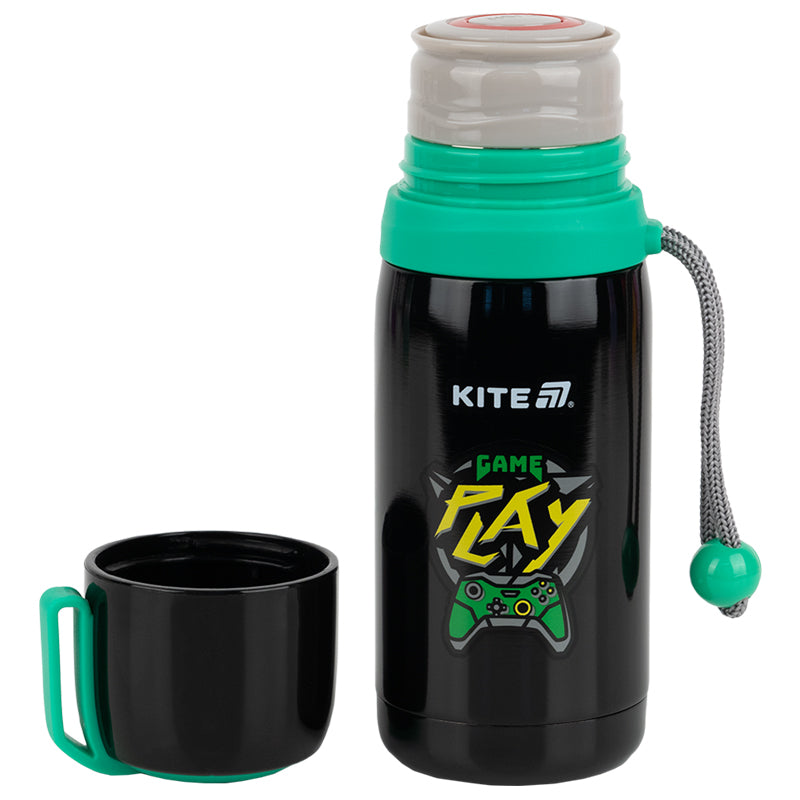 Термос Kite Cyber K25-301-1, 350 мл, чорний