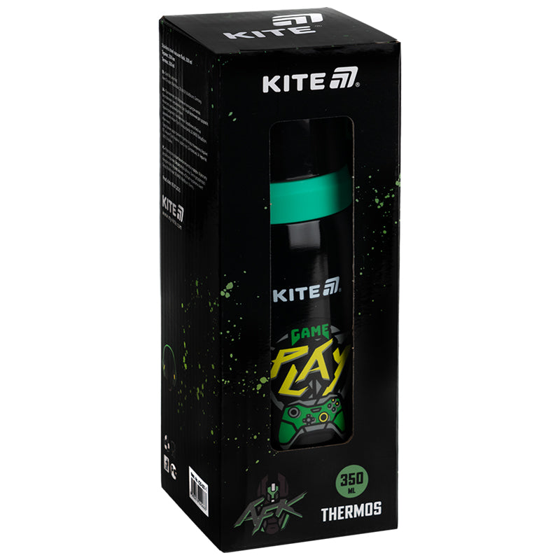 Термос Kite Cyber K25-301-1, 350 мл, черный