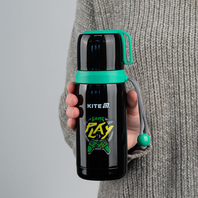 Термос Kite Cyber K25-301-1, 350 мл, черный