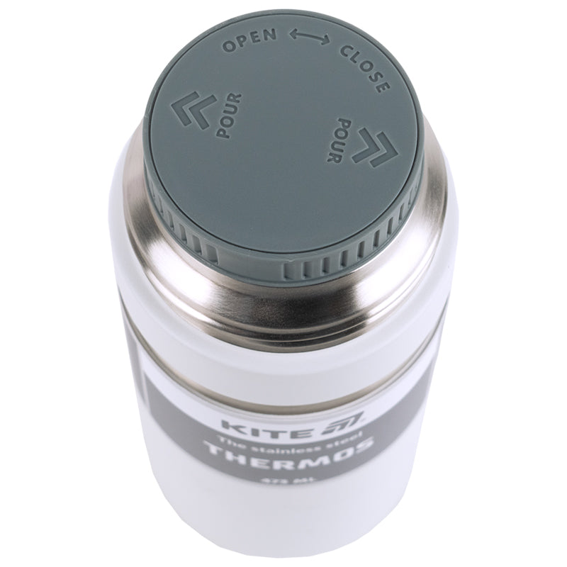 Термос Kite K25-320-1, 473 мл, белый