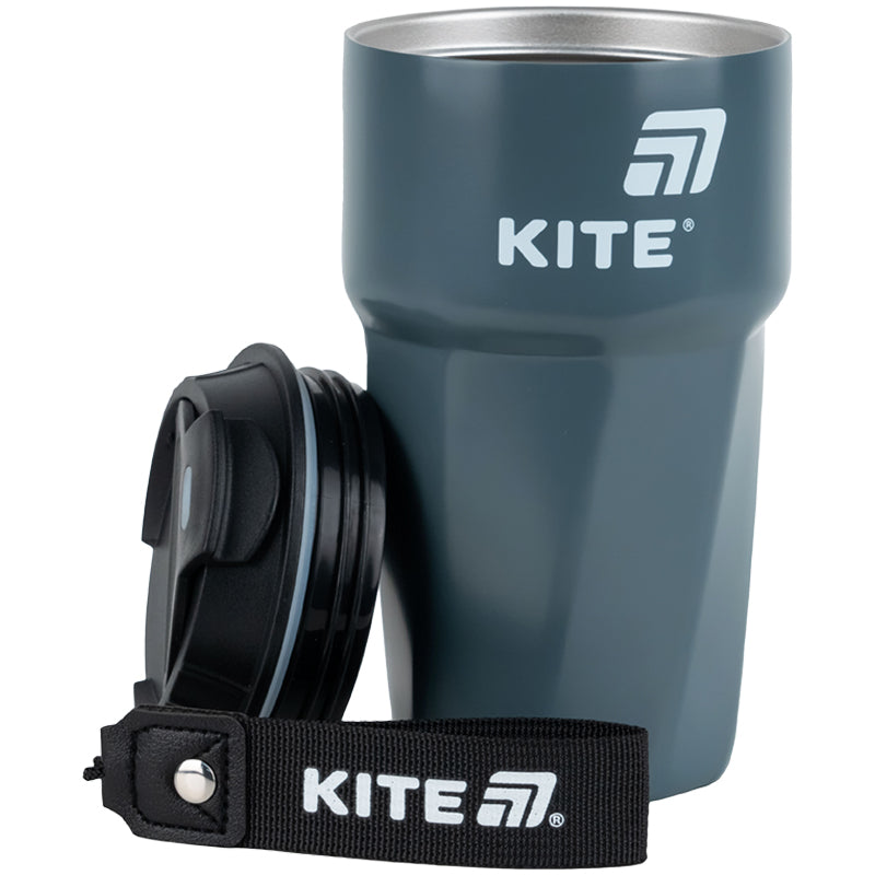 Термокружка Kite K25-1220-1, 450 мл, серая