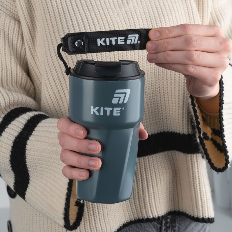 Термокружка Kite K25-1220-1, 450 мл, серая