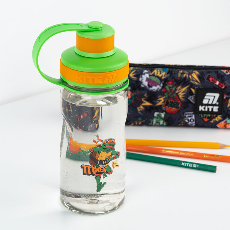 Пляшечка для води Kite Ninja Turtles NT25-397, 500 мл, сіра