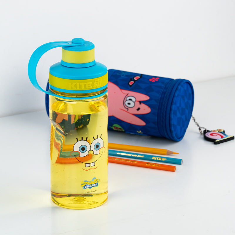 Бутылочка для воды Kite Sponge Bob SB25-397, 500 мл, желтая