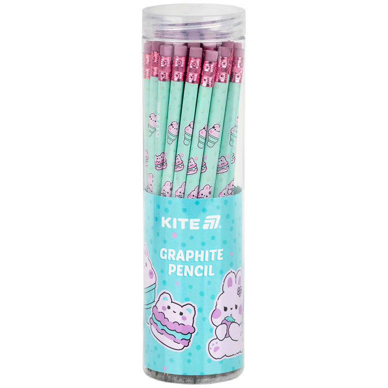 Олівець графітний тригранний з гумкою Kite Feel Good K25-046-2