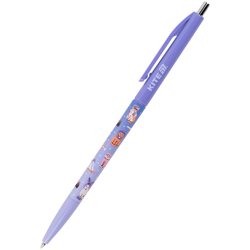 Ручка кулькова автоматична Kite Fashion Cat K25-361-1, синя