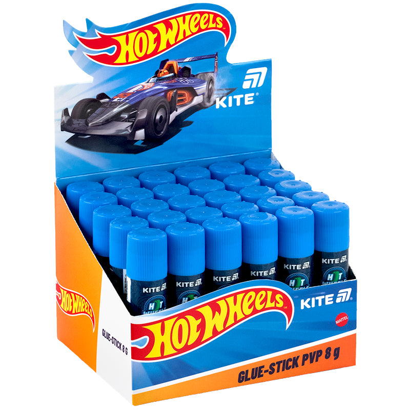 Клей-олівець з індикатором PVP Kite Hot Wheels HW25-130, 8 г