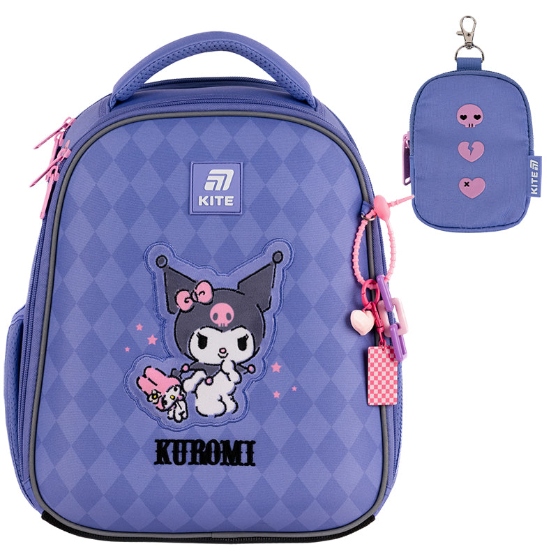 Рюкзак школьный каркасный Kuromi HK25-555S-2