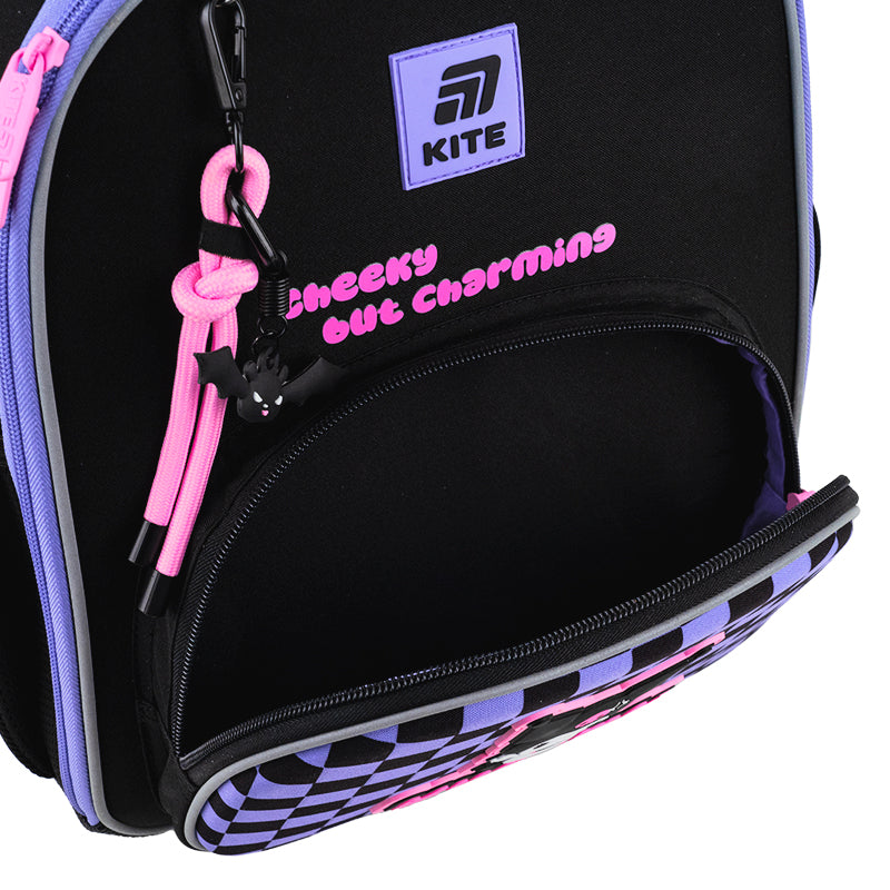 Рюкзак школьный каркасный Kuromi HK25-556M