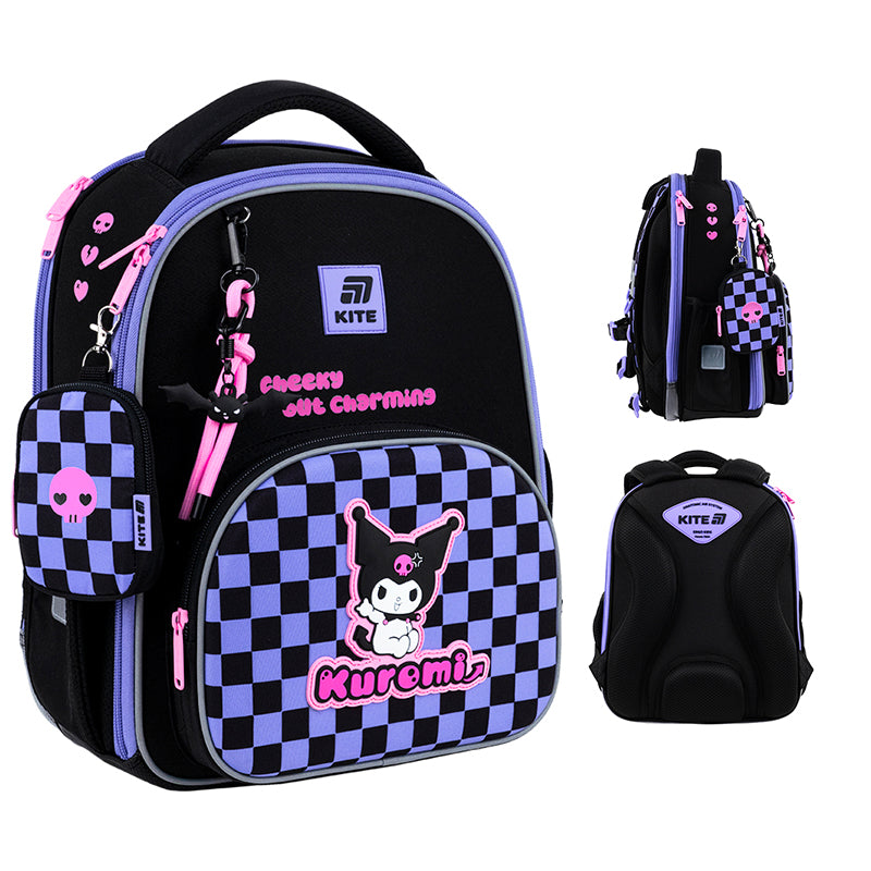 Школьный набор Kite Education Kuromi SET_HK25-556M (рюкзак, пенал, сумка)