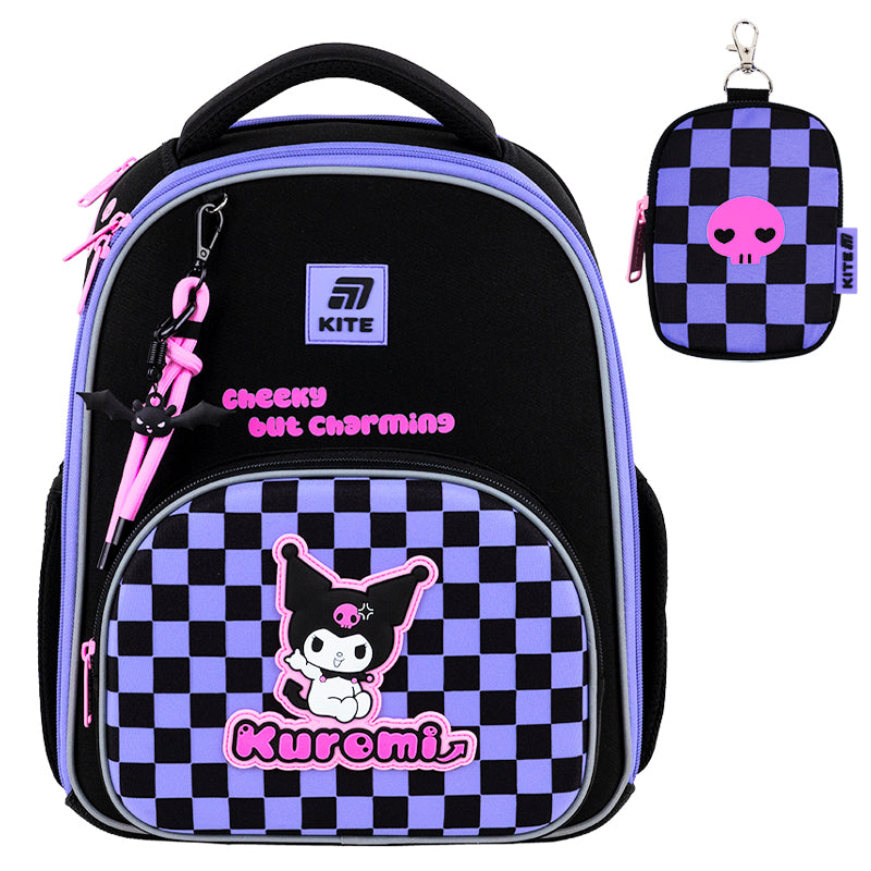 Шкільний набір Kite Education Kuromi SET_HK25-556M (рюкзак, пенал, сумка)