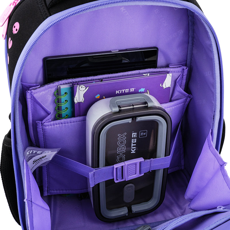 Шкільний набір Kite Education Kuromi SET_HK25-556M (рюкзак, пенал, сумка)