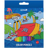 Олівці кольорові Kite Hot Wheels HW25-055-2, 24 кольори Олівці кольорові Kite Hot Wheels HW25-055-2, 24 кольори