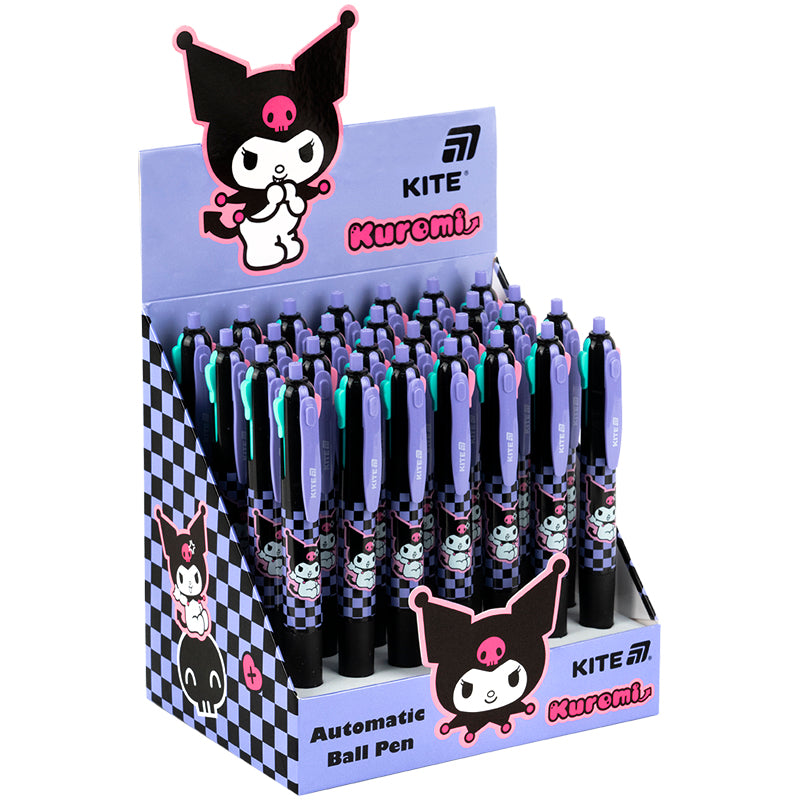 Ручка кулькова автоматична Kite Kuromi HK25-067, 4 кольори
