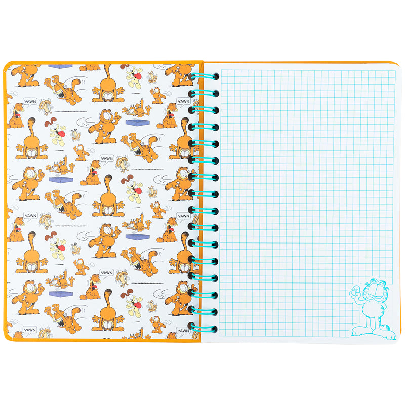 Блокнот на спирали Kite Garfield GF25-190, A5, 80 листов, клетка