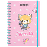 Блокнот на спіралі Kite Aggretsuko AR25-190, A5, 80 аркушів, клітинка Блокнот на спіралі Kite Aggretsuko AR25-190, A5, 80 аркушів, клітинка