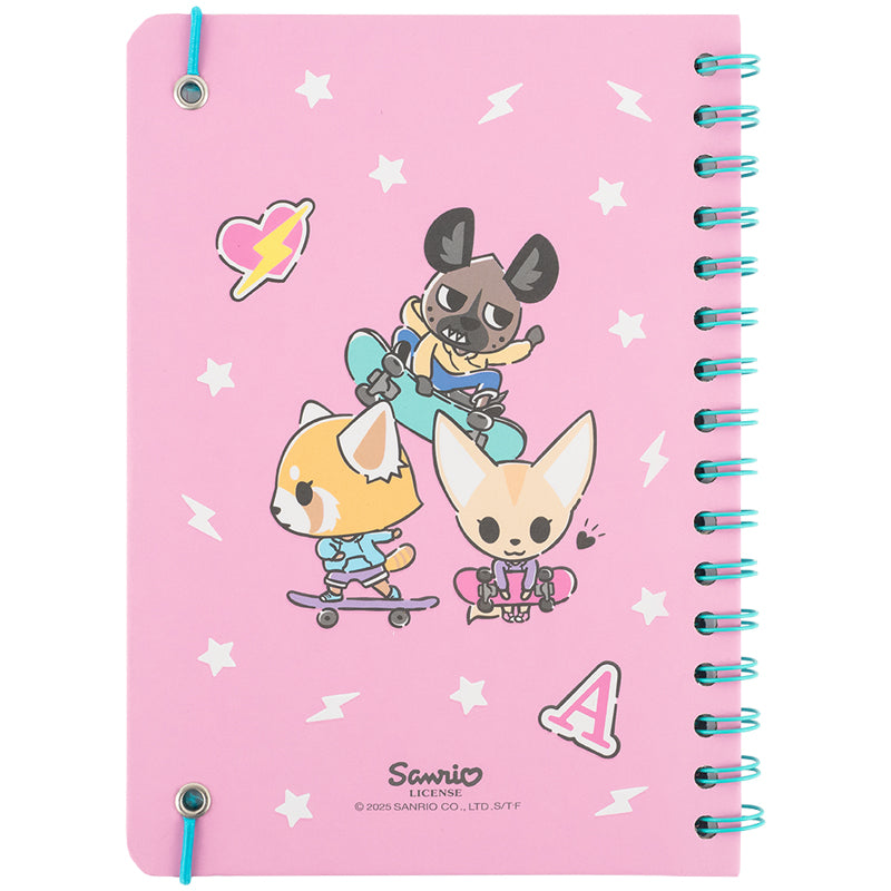 Блокнот на спіралі Kite Aggretsuko AR25-190, A5, 80 аркушів, клітинка