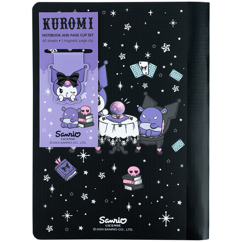 Блокнот з магнітною закладкою Kite Kuromi HK25-192, А5, 60 аркушів, клітинка